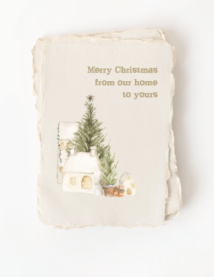 "Merry Christmas from our Home to.." Christmas Greeting Card